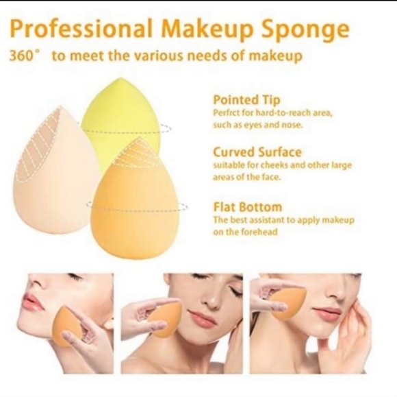 FOUNDATION SPONGE SET BEAUTY MAKEUP APPLICATION - Picture 7 of 11